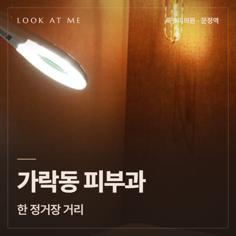 가락동 피부과, 한 정거장 거리